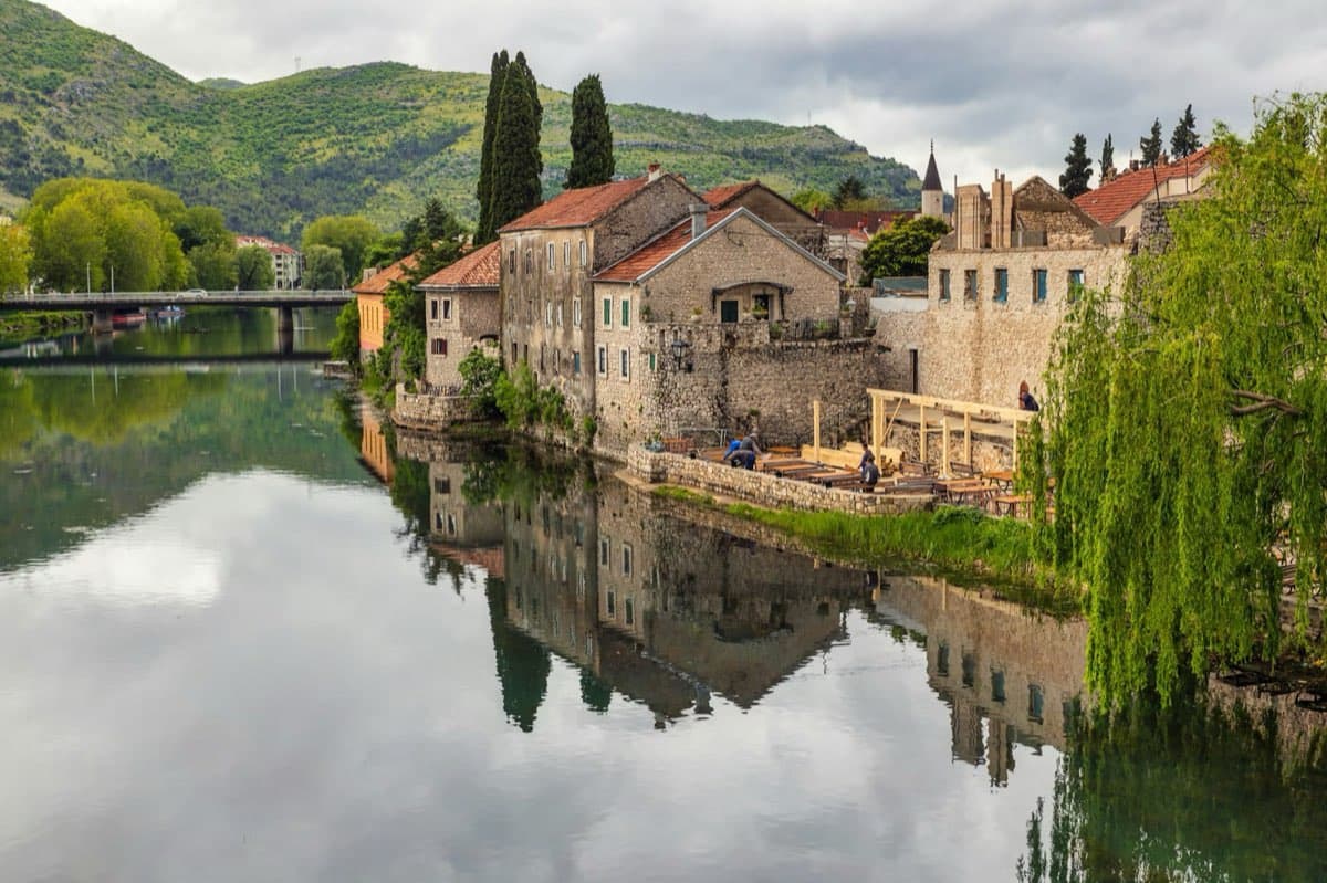 Old town of Trebinje with the Trebišnjica river